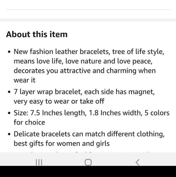 New! Jenia multi level design leather bracelet - Picture 7 of 7